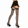Stay-Up Fishnet Stockings Black O.S